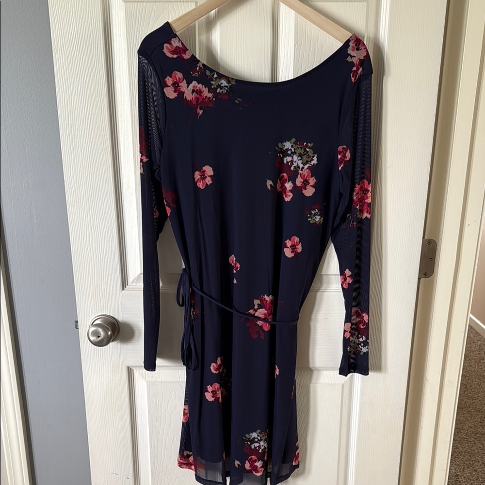 Floral Navy Dress